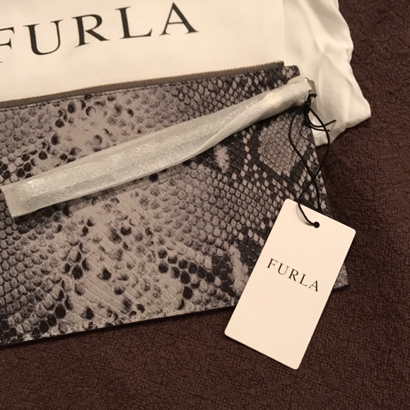 Brand new Furla clutch printed python leather - Picture 3 of 6